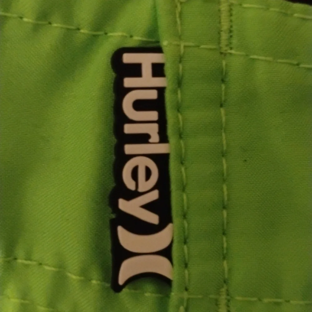 Men's Hurley Green Shorts size M - Picture 5 of 6